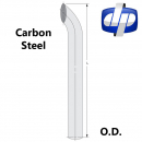 7 Inch Plain End Curved Stack in Carbon Steel or Chrome Plated