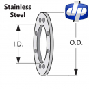 Stainless Steel Bolted Plate: 1/2" Think Flange