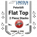 Peterbilt 379 8 Inch Flat Top Lincoln Exhaust Package