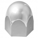 Chrome Steel Push-On Nut Cover 40.6 MM By 2 Inch