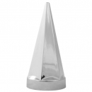 Chrome Plastic Heightex Pyramid Push-On Nut CVR 33MM By 4-3/4 Inch Height