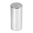 Chrome Cylinder Push-On Nut Cover 33MM 3-1/2 Inch Height