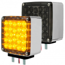 Square Double Face 24 LED Pedestal Light With Smoke Lens