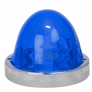Blue 1 Wire Single Function Flush Mount Large Glass Marker Light Kits