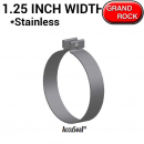 1.25 Inch Wide AccuSeal Clamps Polished Stainless