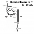 Bluebird All American CAT C7 Exhaust Layout