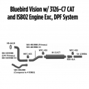 Bluebird Vision With 3126-C7 CAT and ISB02 Engine Exhaust Layout