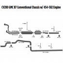 GMC B7 Conventional Chassis 454-502 Engine Exhaust Layout