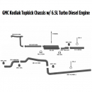 GMC Kodiak Topkick Chassis With 6.5L Turbo Engine Exhaust Layout