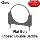 Flat Bolt HD Welded Saddle Zinc Plated Clamp
