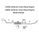 Ford 501 (8.2L) Turbo Diesel Engine Exhaust Layout