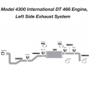 Model 4300 International DT 466 Engine Exhaust Layout