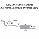International 4000, DTA360 Diesel Engine Exhaust Layout