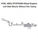 International 4700, 4900; DT/DTA360 Diesel Exhaust Layout