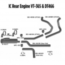 International IC Rear Engine VT-365 and DT466 Exhaust Layout