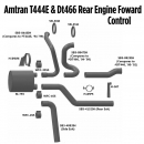Amtran T444E & DT466 Rear Engine Forward Control Exhaust Layout