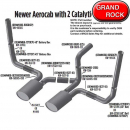 Grand Rock Kenworth Newer Aerocab with 2 Catalytic Converters Exhaust Layout