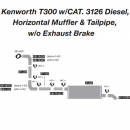 Kenworth T300 With CAT. 3126 Diesel Exhaust Layout