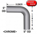 5 In O.D/O.D Diameter 90 Degree Chrome Elbow Pipe