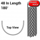 Stainless Vertical Slot Heat Shield 180 Degree 48" Length