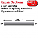 3 Inch Diameter Exhaust Repair Sections