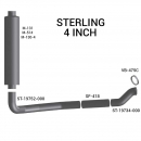 Sterling 4 Inch Exhaust System
