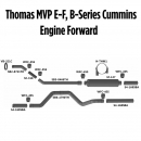 Thomas MVP E-F, B Series Cummins Engine Forward Exhaust Layout