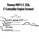 Thomas MVP E-F, 3126, C7 Caterpillar Engine Exhaust Layout