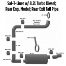 SAF-T-Liner With 8.2L Turbo Diesel Engine Exhaust Layout
