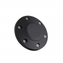 6 Hole Black Billet Horn Button