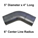 5 In Diameter 4 In Length Short Radius 30 Degree Elbow Pipe