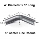 4 In Diameter 5 In Length 45 Degree Elbow O.D. Both Ends