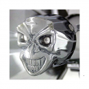 5 3/4 Inch 60/55W H4 Halogen Diamond Cut Lens Headlamp w/ Skull