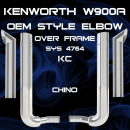 7 Inch Kenworth W900B Over Frame OEM Style Elbow Exhaust Kit