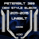 7 Inch OEM Style Peterbilt Unibilt T4 389 2011-2015 Exhaust Kit