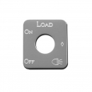 Stainless Steel Load Lights Switch Plate