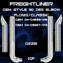8 Inch Freightliner FLD120/Classic 90 DEG OEM Elbow Exhaust Kit