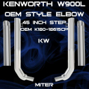 6 Inch Kenworth W900L 40" Box Step OEM Style Elbow Exhaust Kit