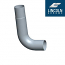 Lincoln 90 Degree Chrome Elbow 8 Inch Top Leg 29 Inches Lower Leg 24 Inches Sold Each