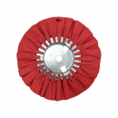 Red Airway Buffing Wheel With Removable Center Plate