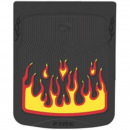 Fire Design Mud Flap in 3 Sizes w/ Black Background