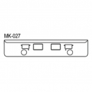 Mack MH COE And Superliner II 1986 Through 1987 18 Inch Bumper With Fog, Tow, And Hitch Cutouts