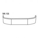 Mack CH 613 And SBA 1994 Through 2004 Stainless Steel 18 Inch Bumper With Mounting Holes