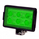 Special Performance Rectangular Green 6 LED Work Light