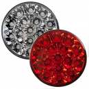 4 Inch Round LED Brake Light With Rubber Grommet
