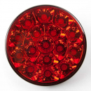 4 Inch Round LED Brake Light With Rubber Grommet