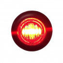 3/4 Inch Diameter Mini Red LED Marker Light