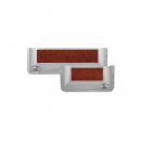 Stainless Door Pockets with Rosewood Trim and 1 Clear Light