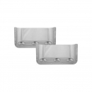 Stainless Steel Short Door Pockets with 3 Clear Red Light