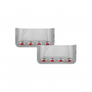 Stainless Steel Short Door Pockets with 4 Red Light